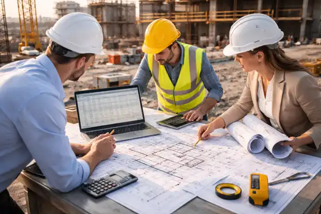 Construction quantity takeoff services: precise material and labor quantities measured from plans